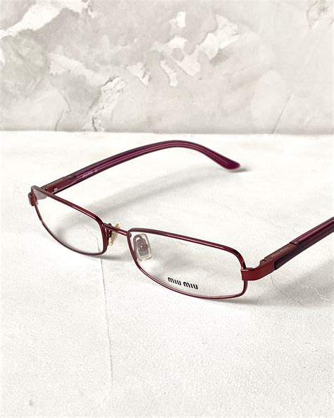 try on miu miu glasses|miu vintage glasses.